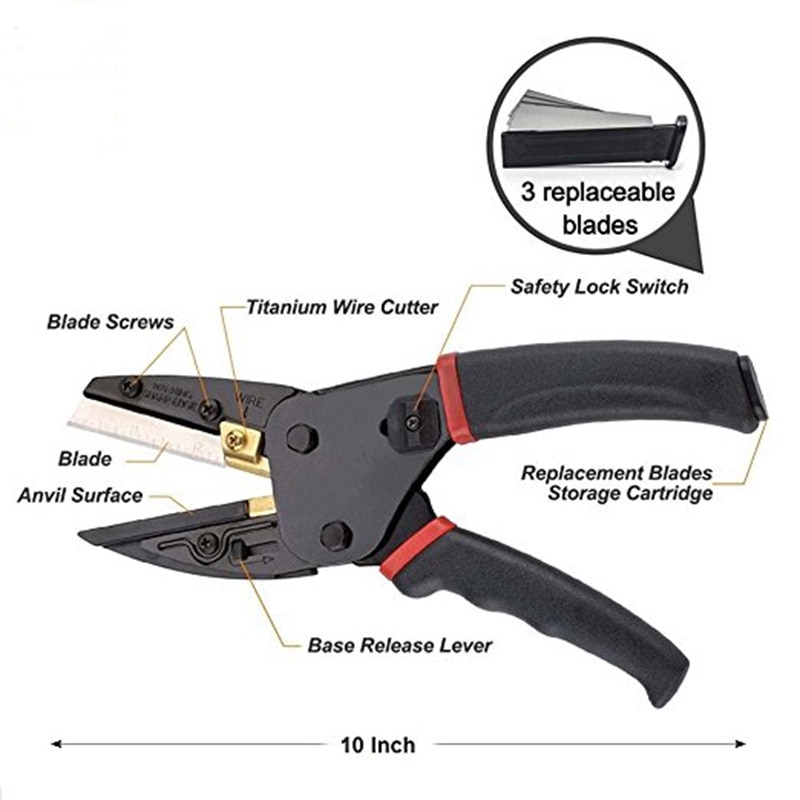 Stripping Scissor Cutting Hand Tools Pliers Cutter Multi Tool Stainless Steel 3 in 1 Portable Cutting Tool