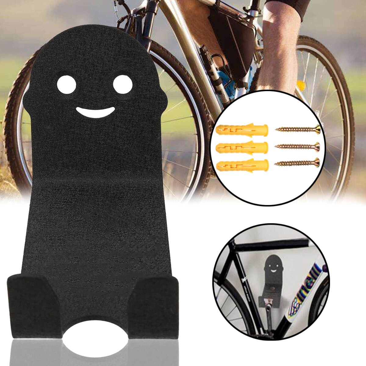 1Pcs Bicycle Pedal Wall Mount Storage Hanger Stand Carbon Steel Stand Cycle Bike Pedal Hanger Bicycle Parking Racks