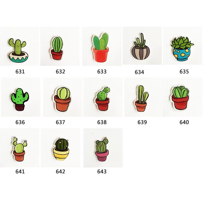 2 Stuks Cartoon Leuke Cactus Magneet Sticks Vetplant Koelkast Magneten Huishoudelijke Keuken Decor Accessoires Koelkast Magneten