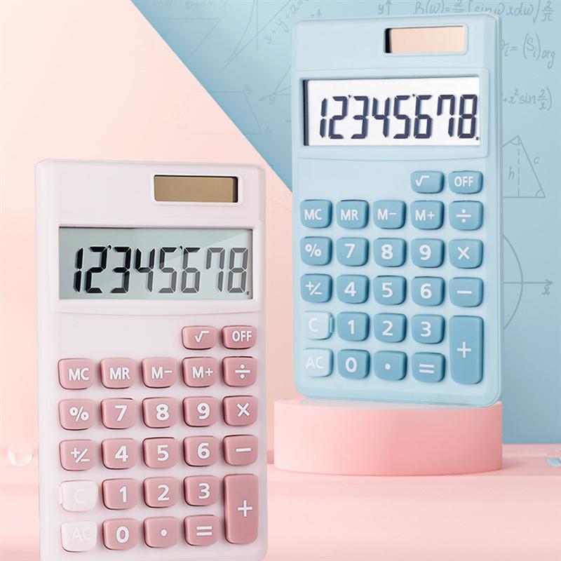 School Student Calculator Solar Powered Calculator Office Working Supply