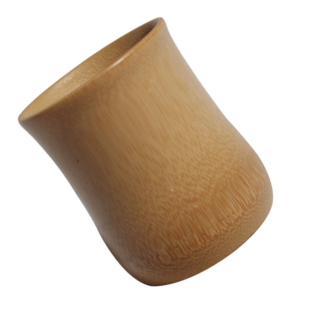 2 Stuks Bamboe Water Cup Multi-purpose Bamboe Cup Milieuvriendelijke Bamboe Cup Dikke Plain Bamboe Buis Verkoolde Bamboe Mok: As Shown 1
