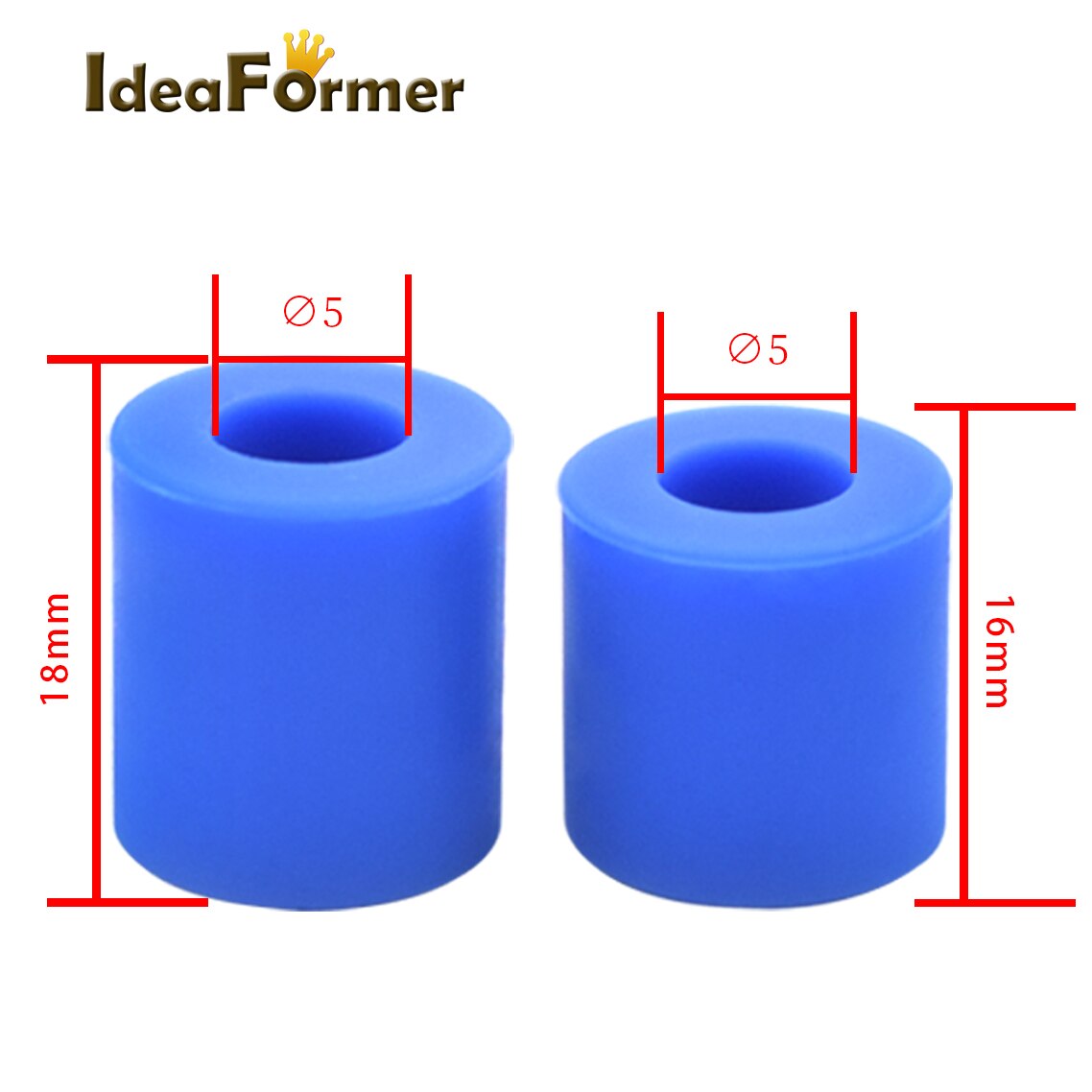 Colonna di livellamento del letto caldo del distanziatore solido ad alta temperatura del Silicone delle parti della stampante 1set 3D 3pcs lungo + 1PC corto per CR10/CR10S Ender-3