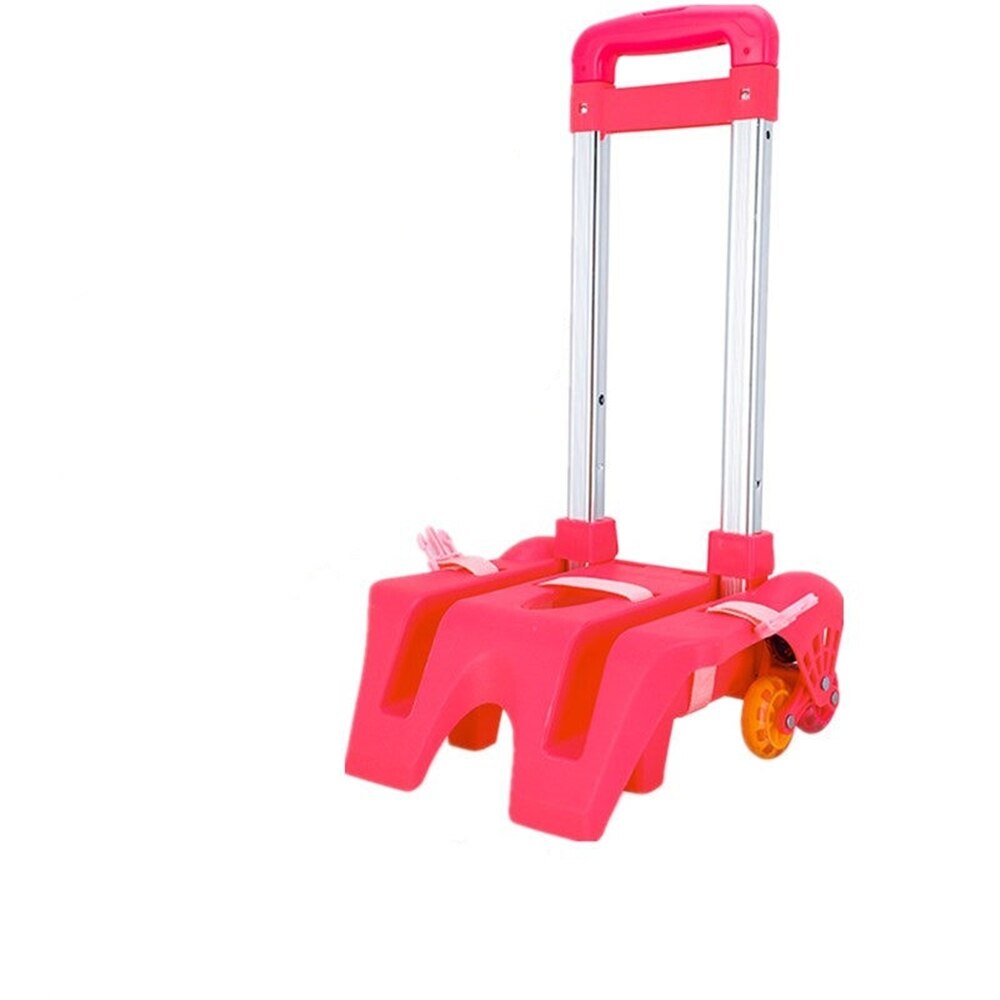 Mochila plegable de B-LIFE para niños y niñas, carrito de aleación de aluminio para la escuela: Plata