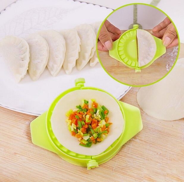 Voedsel Dumplings modelling gereedschap Keuken Magic Creatieve Handmatige Pack Machine Food-grade Plastic Pinch Kleur Willekeurige