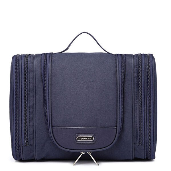 Grande esthéticienne suspendus sac cosmétique organisateur vanité maquillage cas de lavage boîte voyage nécessaire articles de toilette outils de stockage accessoire: Navy