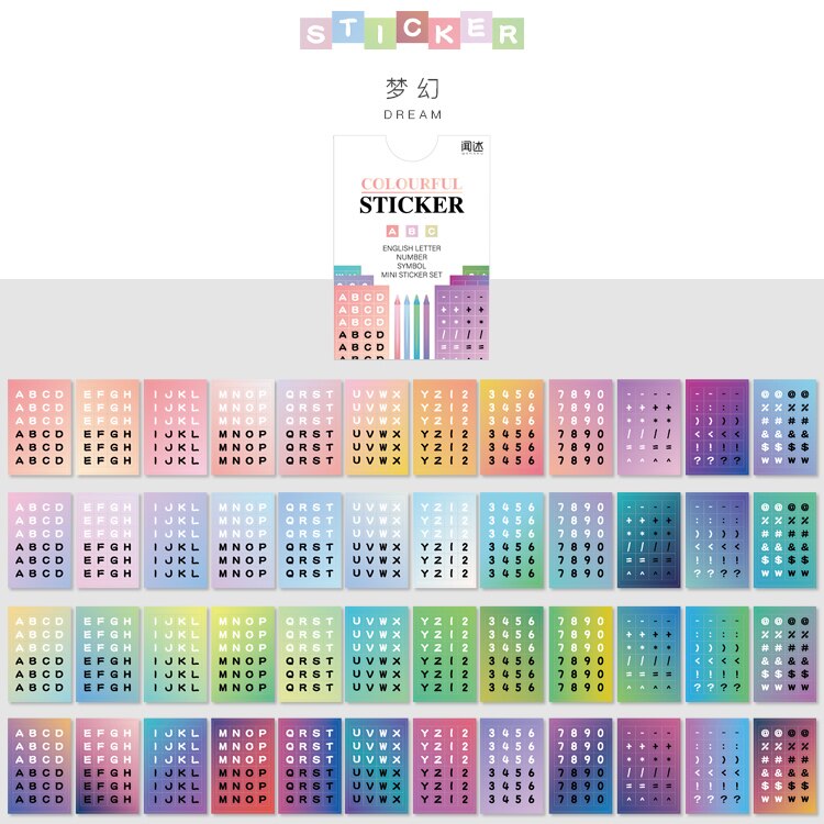 48pcs Alphabet Letter Sticker Self Adhesive Letter Stickers Collage Scrapbooking Supplies Decor Junk Journal Aesth DIY Stickers: C