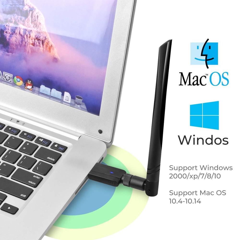 Usb 3.0 wifi adapter 2.4g 5g gratis driver antenne 1200 mbps wifi usb ethernet nettverkskort dual band trådløs wifi dongle mottaker
