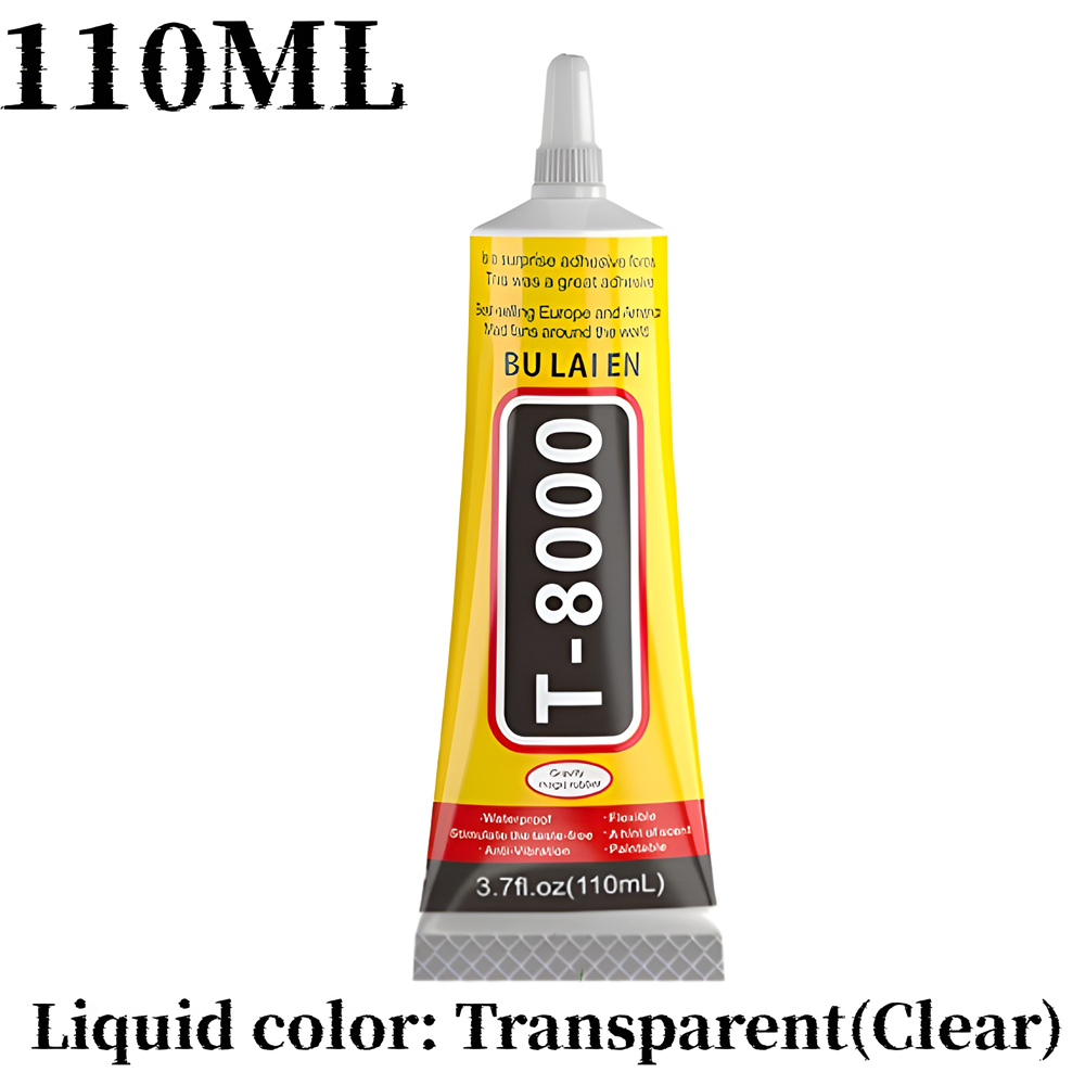 15/50/110ML Transparent T8000 Glue Clear Phone Repair Jewelry Craft Fiber Electronic Component Contact Adhesive T-8000 Sealant: Colored
