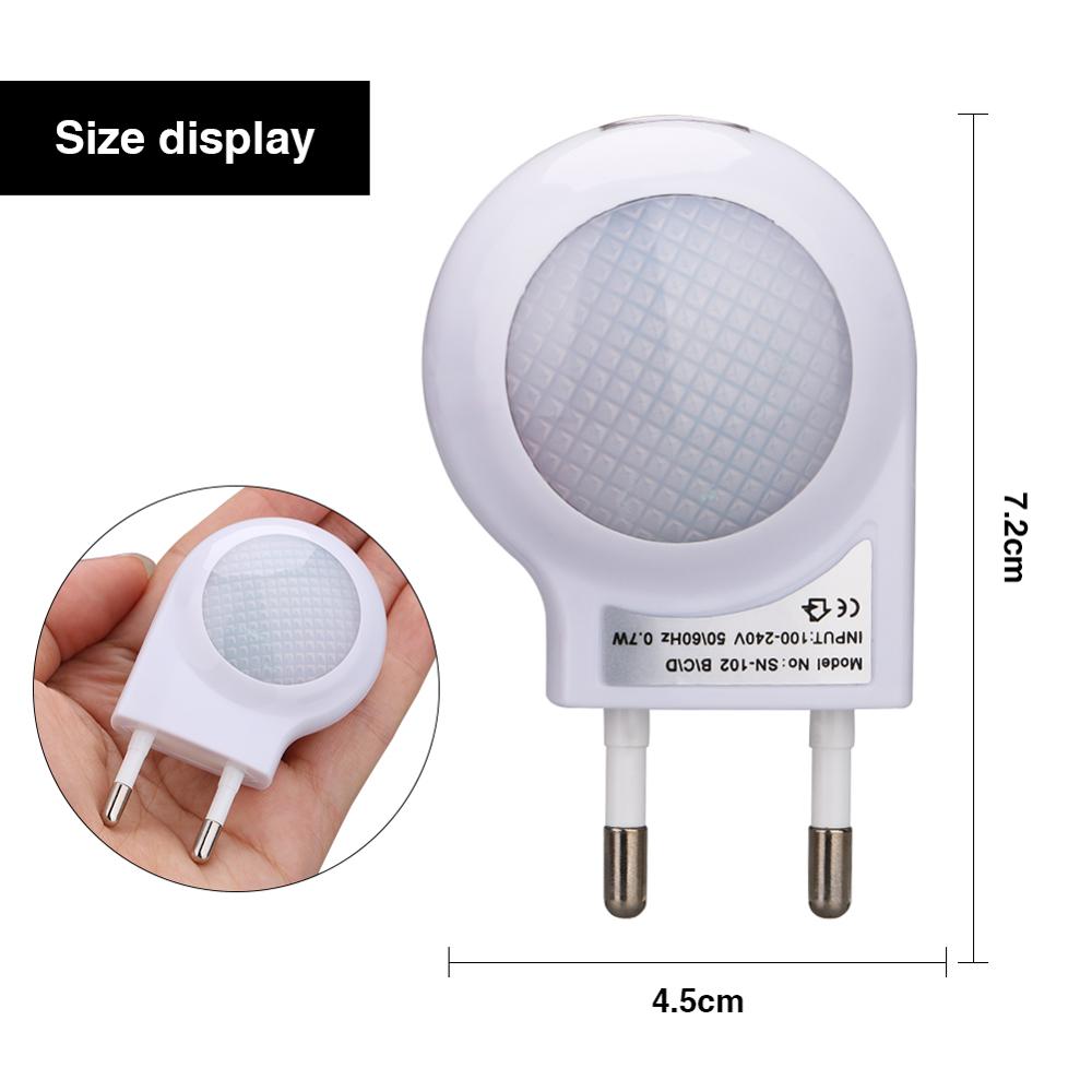 LED escargot veilleuse AC 100-240V lampe intégré Auto capteur de lumière contrôle ABS applique murale pour la maison bébé enfants chambre EU/US Plug