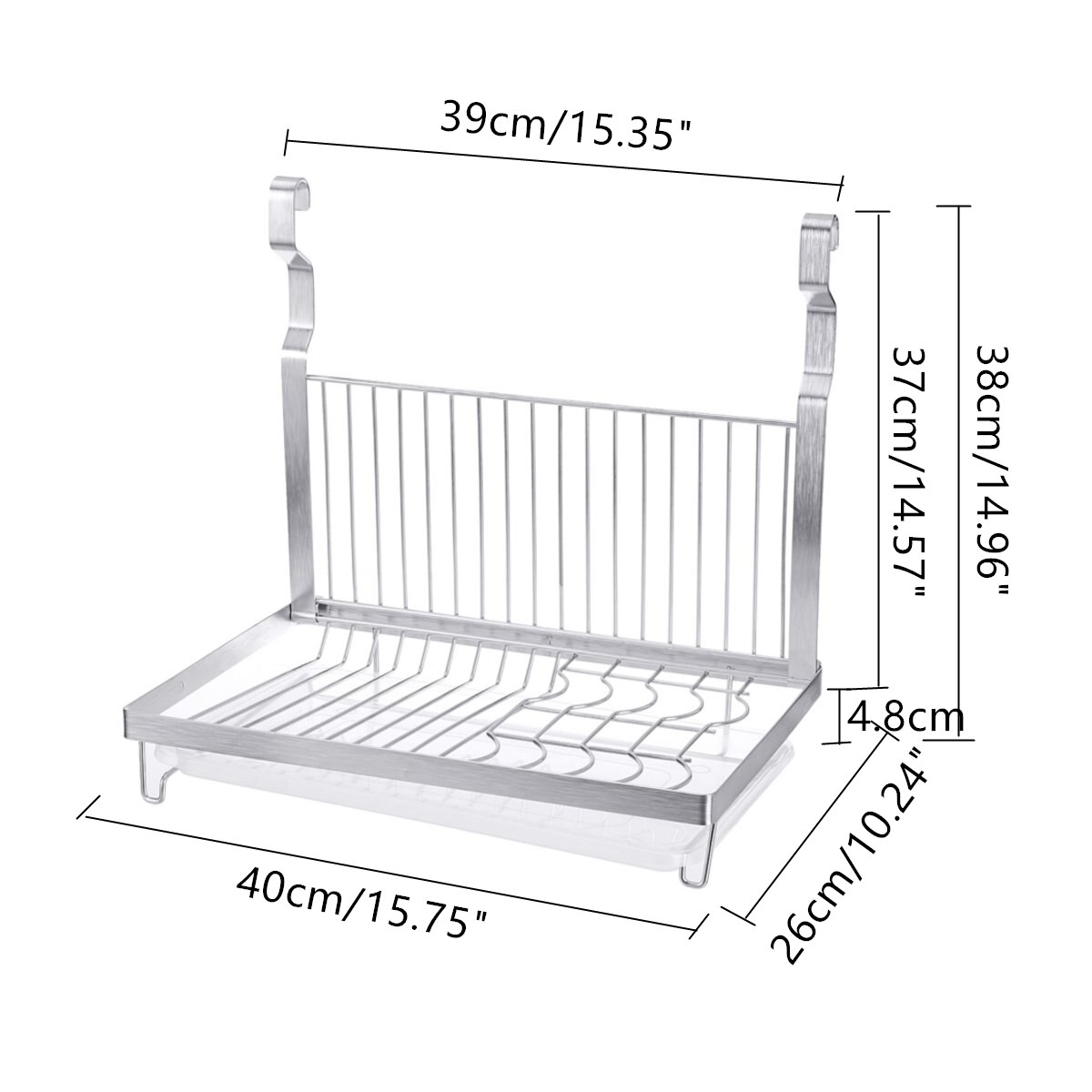 8 Soorten Rvs Keuken Organizer Multifunctionele Schotel Droogrek Muur Opknoping Opslag Houder Servies Plank Afdruiprek: Dish Rack