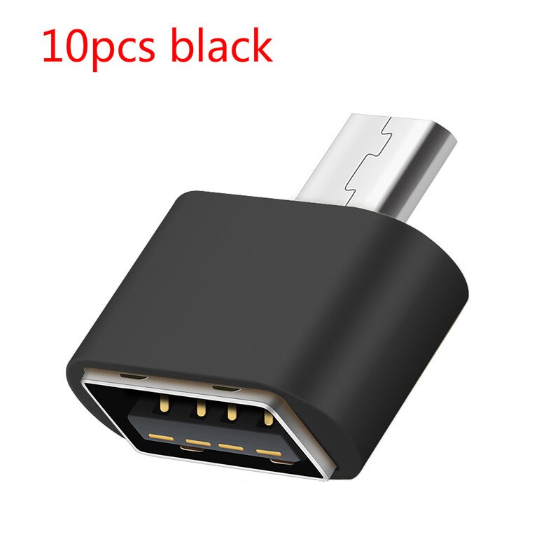 10/3/1 st mini otg kabel usb otg adapter micro usb till usb 2.0 omvandlare för android tablet pc txtb 1: 10 st svart