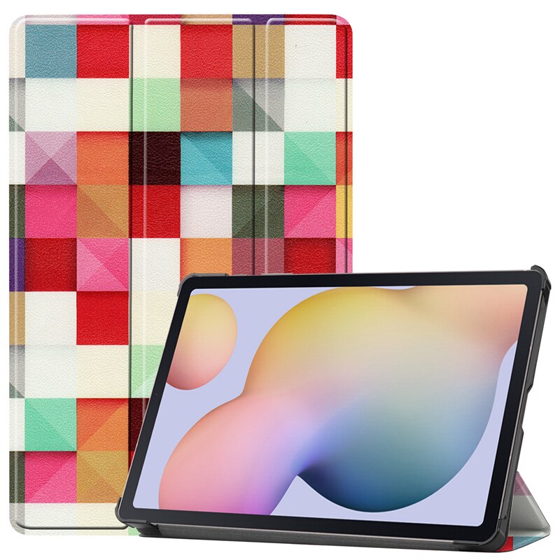 Magnetyczny Smaer PU skórzany pokrowiec do Samsung Galaxy Tab A7 SM-T500 SM-T505 SM-T507 10.5 "Tablet Funda Cover: T500-HLF
