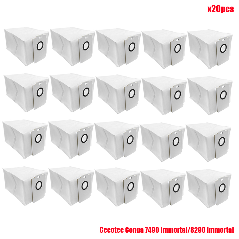 Reemplazo de bolsas de polvo para Cecotec Conga 7490 Immortal / 8290 Immortal / Kabum Smart 900, piezas de bolsas de gran capacidad: Naranja
