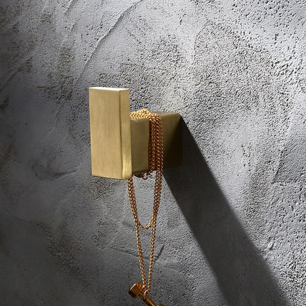 Senlesen Gold pinsel Badezimmer zubehör einstellen Gold Durcheinander Haken Handtuch Schiene Gestell Bar Regal Papier Halfter Zahnbürste Halfter Schlecht: Single Kleidung Haken