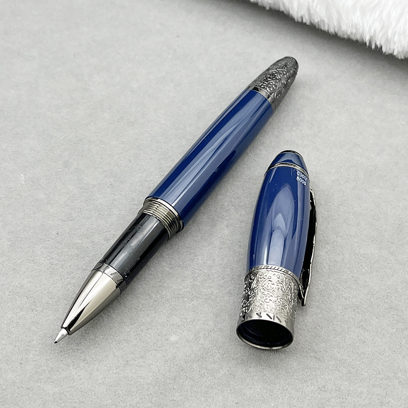 Yamalang Luxury Rollerball Ballpoint Fountain Pen M B Maple Leaf on Pen Clip Business School Office Writing Stationery: Light Grey / Brown