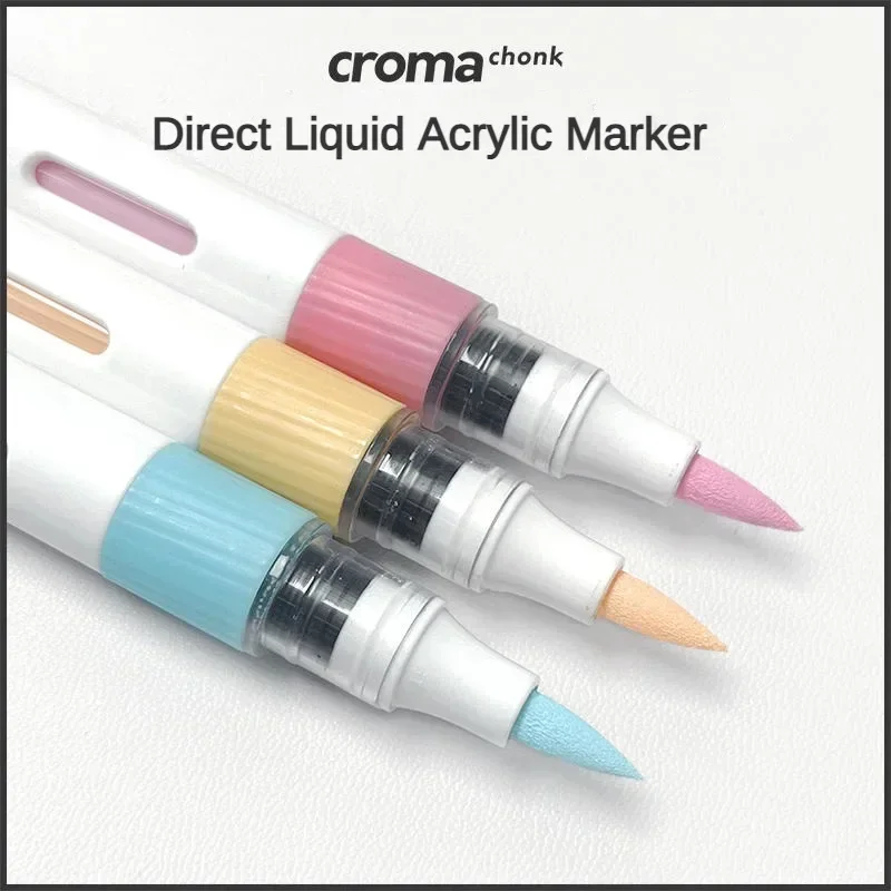 Marcador líquido directo acrílico Croma 24/48/72 colores