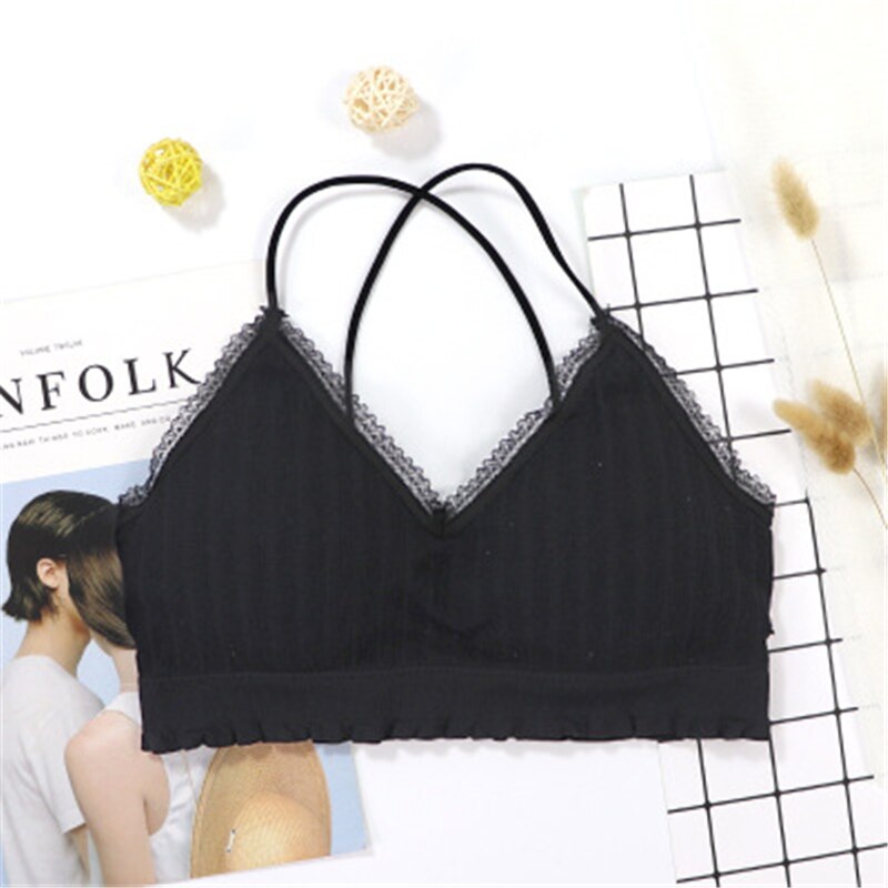 Sujetador de gimnasio acolchado para mujer, Tops de Yoga, sujetador inalámbrico de deporte sólido, ropa interior sin costuras de realce, chaleco de entrenamiento, lencería para correr: 6