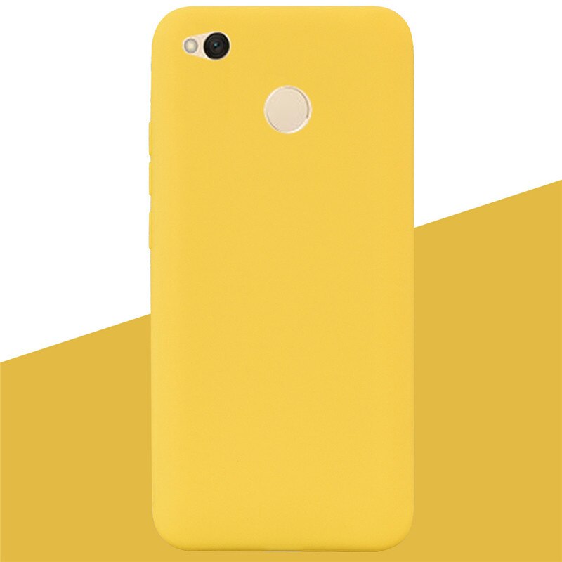 Case For Xiaomi Redmi 4x Case Silicone Soft TPU Ultra Thin Slim Shockproof Case For Xiaomi Redmi 4X On For Redmi 4x Silicon Case: 6 Yellow