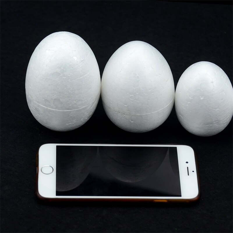 20 Stks/partij 10 CM Modelling Polystyreen Piepschuim Foam Ei Bal Wit Craft Ballen Voor DIY Kerstfeest Decoratie Levert