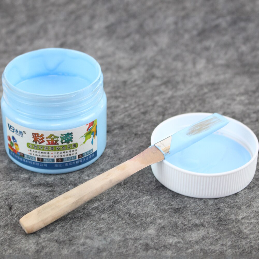 One Bottle Bright Sky Blue Paint, 100 G, Metal Lacquer, Wood Paint, Tasteless Water-based Paint, Can Be Applied on Any Surface