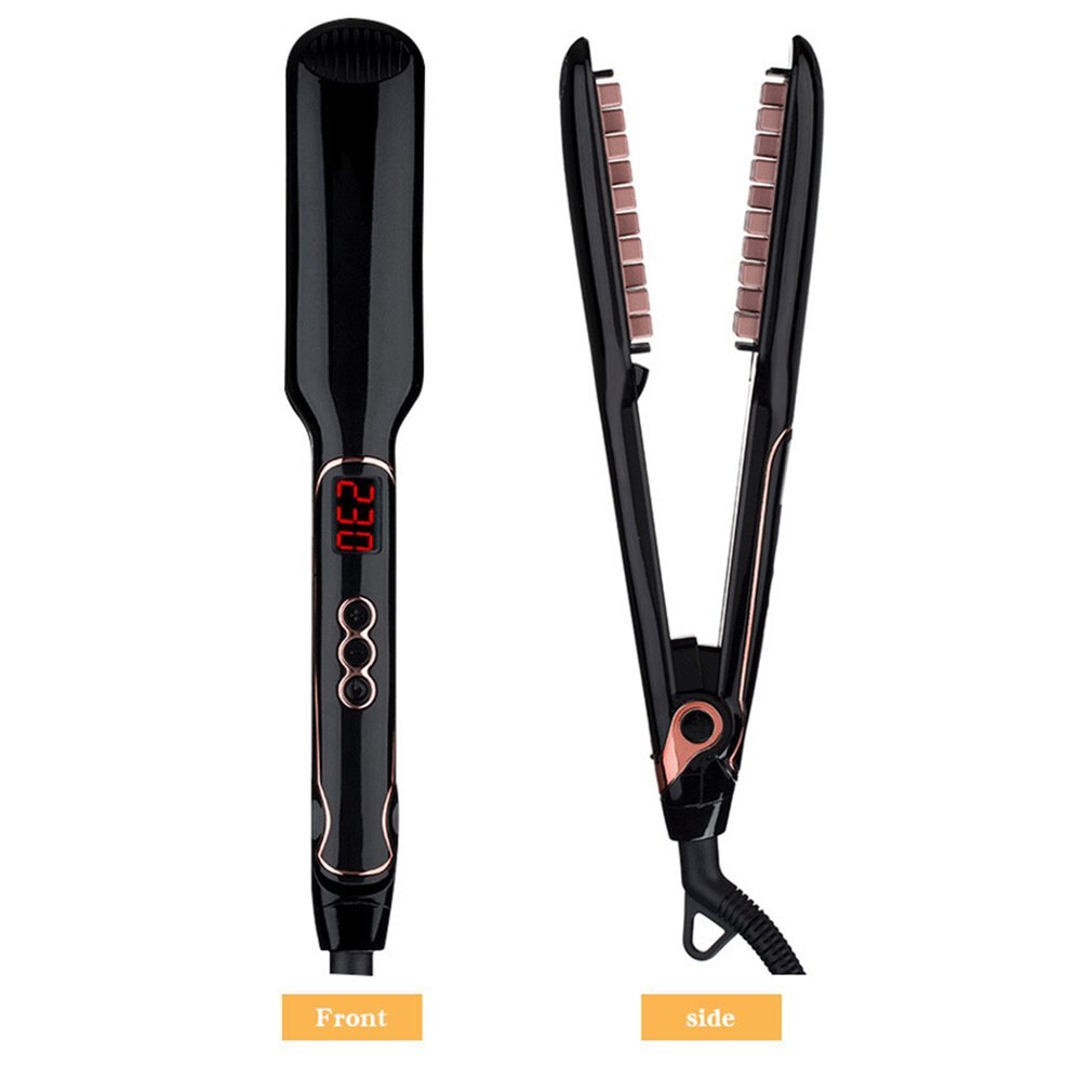 Hår fluffy artefakt mais må være perm skinne menn kvinner kort hår pute hårrøtter hår curler volumizing hår jern: Gul / Oss