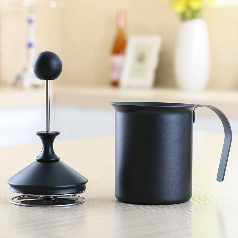 800ML/400ML stal nierdzewna podwójna siatka spieniacz robić mleka instrukcja cappuccino Latte spienione mleko ekspres robić kawy