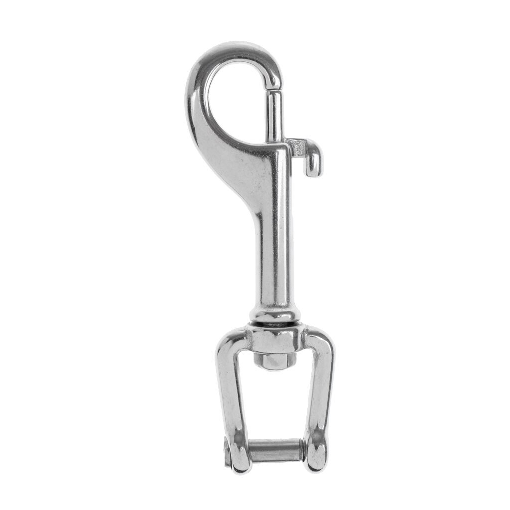Hook Fastener Hook Clip Dog Clasps Carabiners Swivel Stainless Steel - 8.5x2.3cm