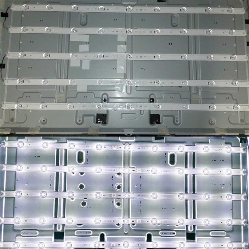 ledet tv bakgrunnsbelysning strimler lamper til lg 50 lf 580n 50 lf 580v 50 lf 620v 50 lf 625v za zb innotek drt 3.0 50 "barer hd linse sett ledet 10 bånd