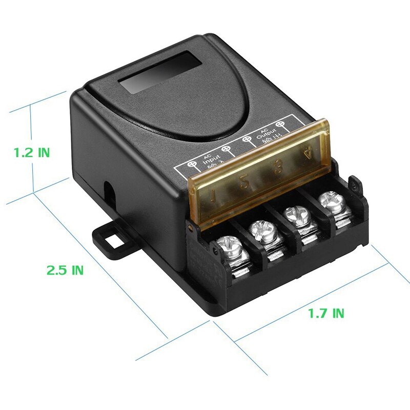 Wireless Remote Switch,AC110V-240V 40A Relay,Wireless RF Switch for Household Appliances, Electrical Equipment