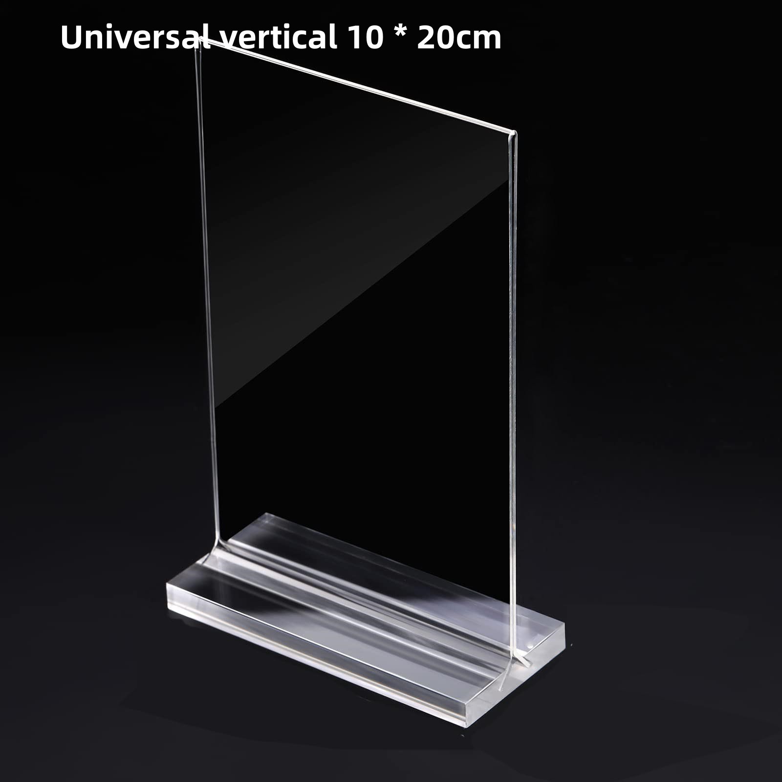 1Pcs Acrylic Sign Holder Clear Table Menu Display Stand Standing Double Sided Clear Acrylic Sign Office Store Restaurant Meeting: light pink