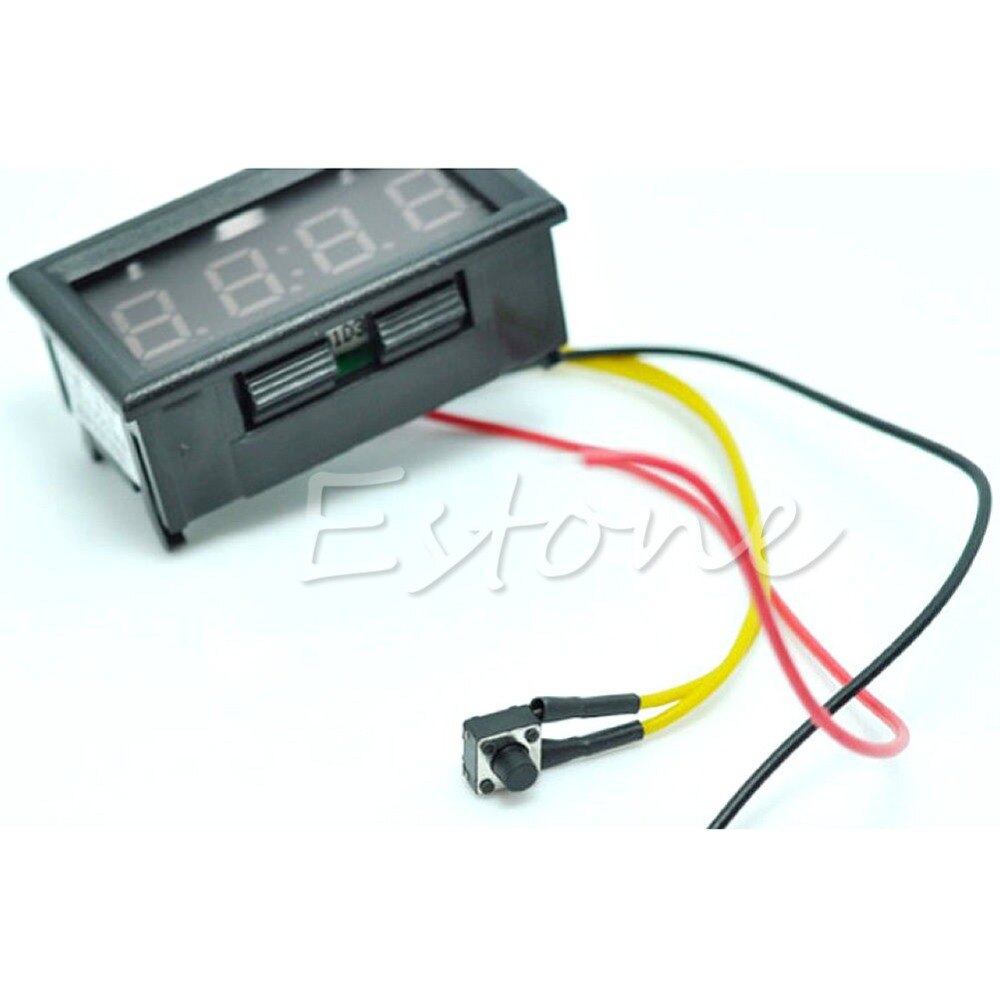 12V/24V Car Motorcycle Accessory Dashboard LED Display Digital Clock