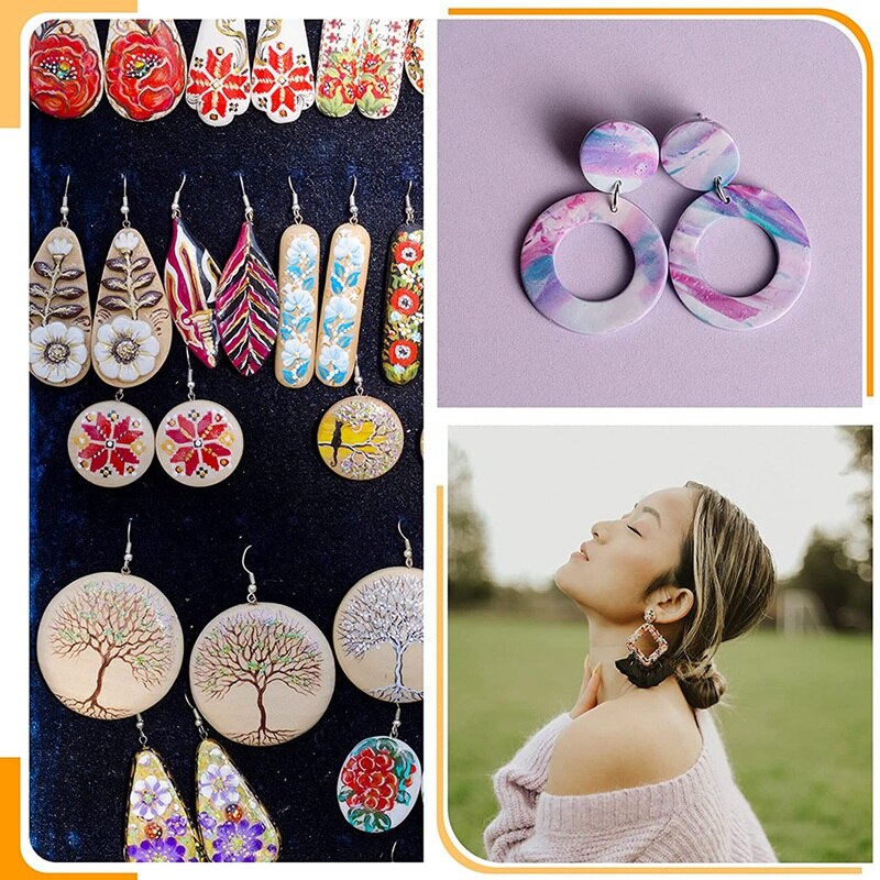 24Pcs Polymer Clay Cutters Polymer Clay Tool Kit Clay Earring Cutters For Polymer Clay Jewelry, Clay Earring Cutters