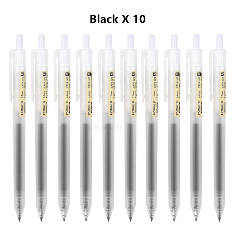 6/10Pcs 0,5mm Einziehbare Gel Stifte Set Schwarz/blau Tinte Kugelschreiber Schreiben Büro Business Unterschrift Schule liefert Schreibwaren: green