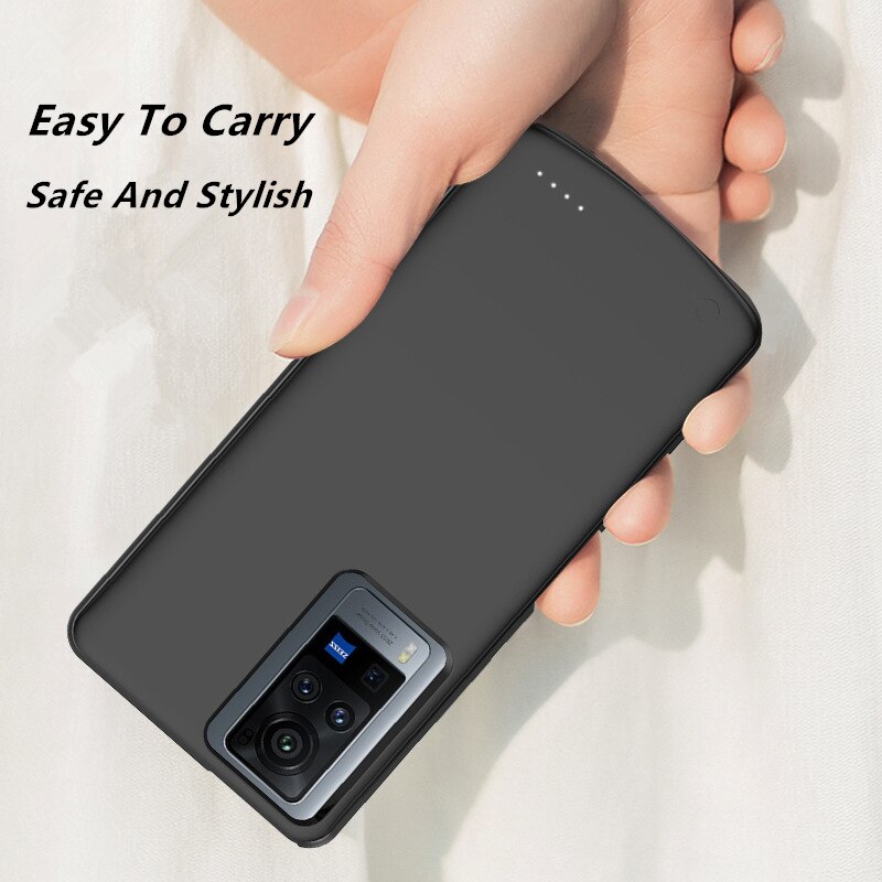 QuLing 6800 Mah para VIVO X60 X60 Pro funda de batería cargador de batería del Banco de potencia para VIVO X60 Pro de la caja de la batería