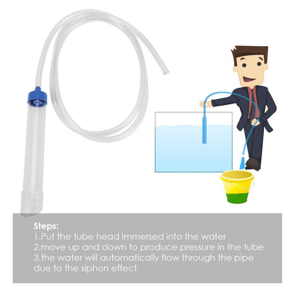 Sand Siphon Tube Oil Vacuum Fish Tank Fluids Transfer Pipe Clean Tool Pump Filter Manual Water Changer Gravel Cleaner Fuel