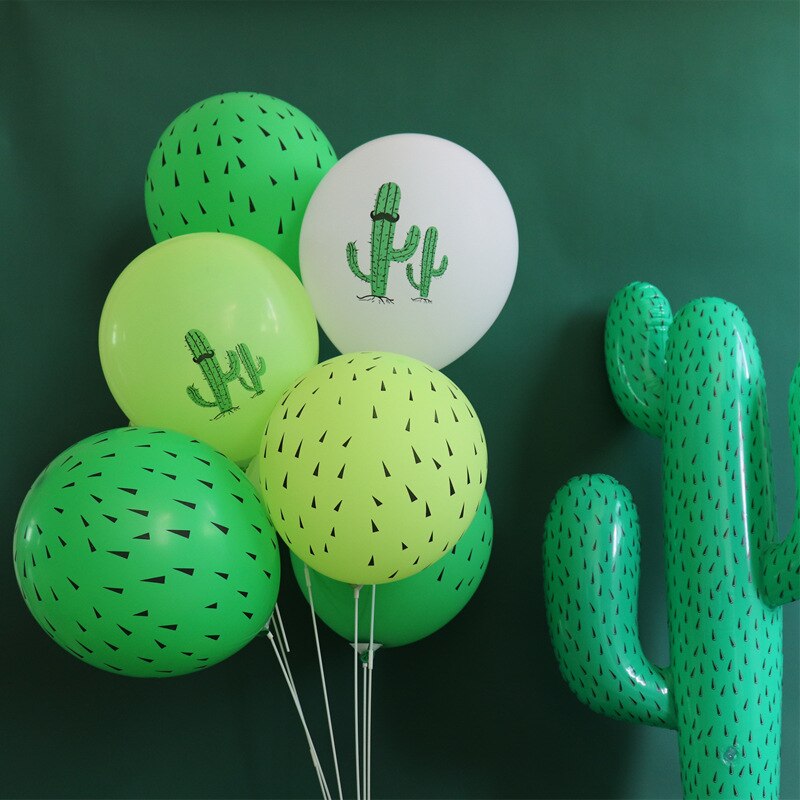 Kaktus tema latex ballon kaktus trykte balloner sommerfest børn favoriserer fødselsdag dekoration bryllup hængende dekor forsyninger 8