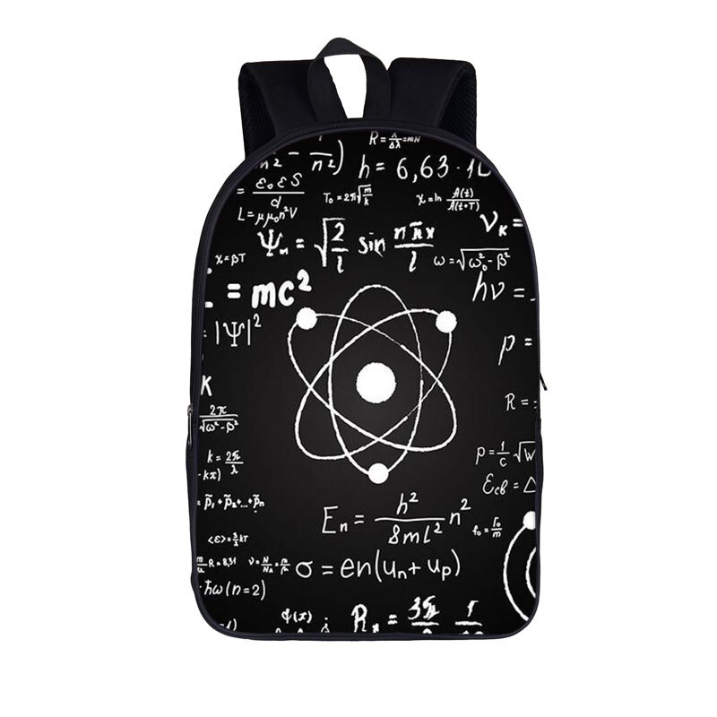 Science Experiment / Math Formule Rugzak Kinderen Schooltassen Voor Tiener Jongens Meisjes Dagrugzak Vrouwen Mannen Rugzak Kids Boek Tas: 16mathcw01