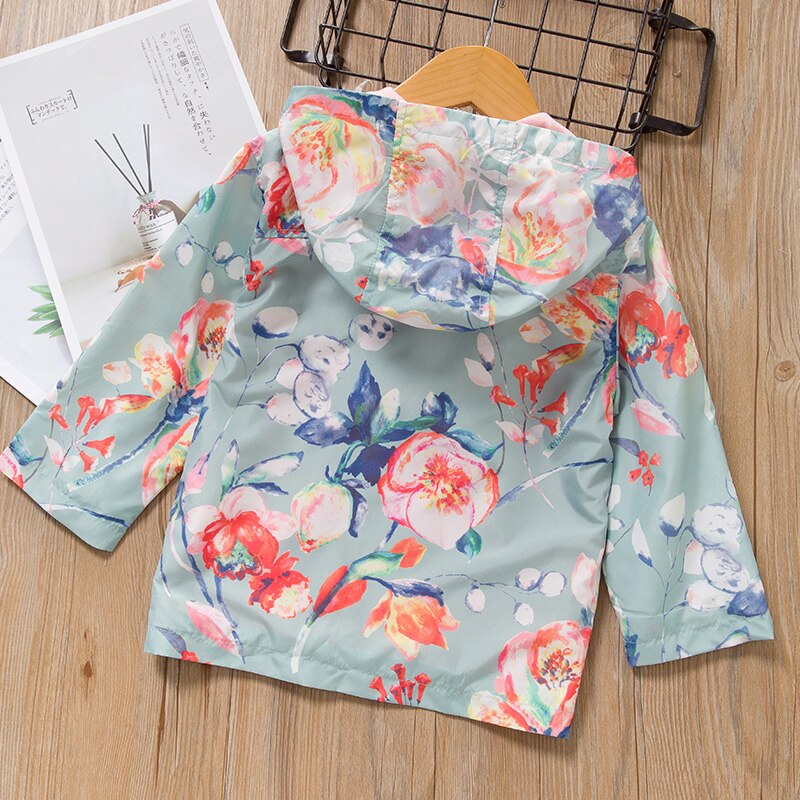 Ours Leader filles manteaux printemps enfants vestes hiver coupe-vent Floral fille vêtements à capuche vêtements pour enfants doux enfant tenues