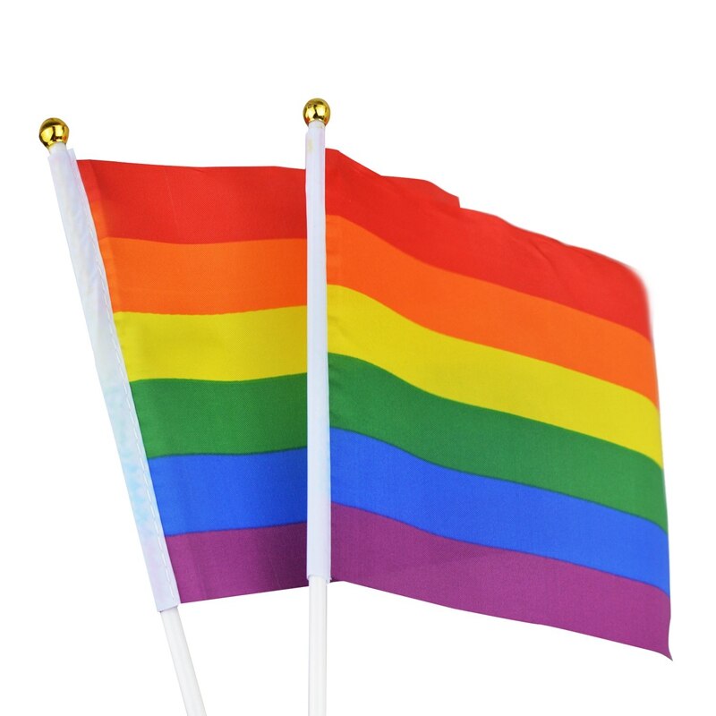 16 Pieces Rainbow Flag Rainbow Flag Banner Festival Carnival