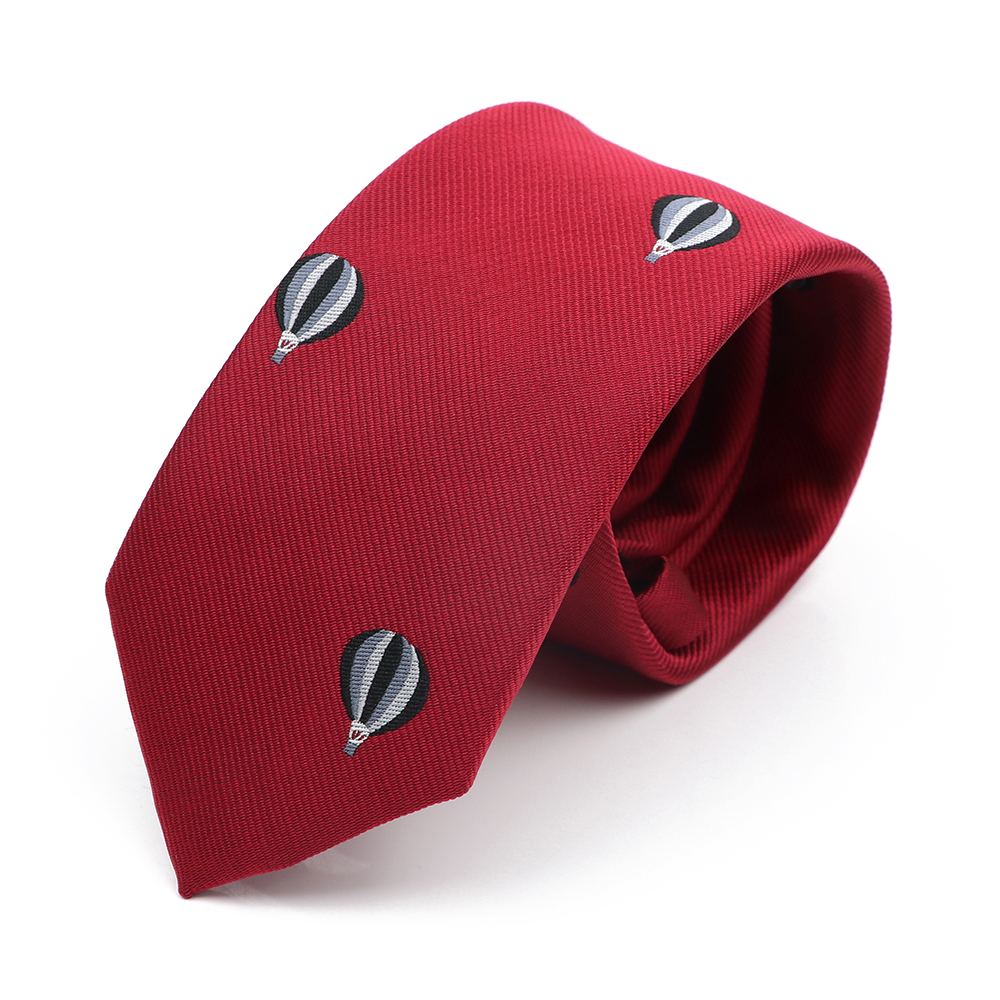 Jacquard 6cm corbata delgada para hombres coche perro mono patrón corbata rojo azul púrpura uso diario corbata de de boda: Blanco
