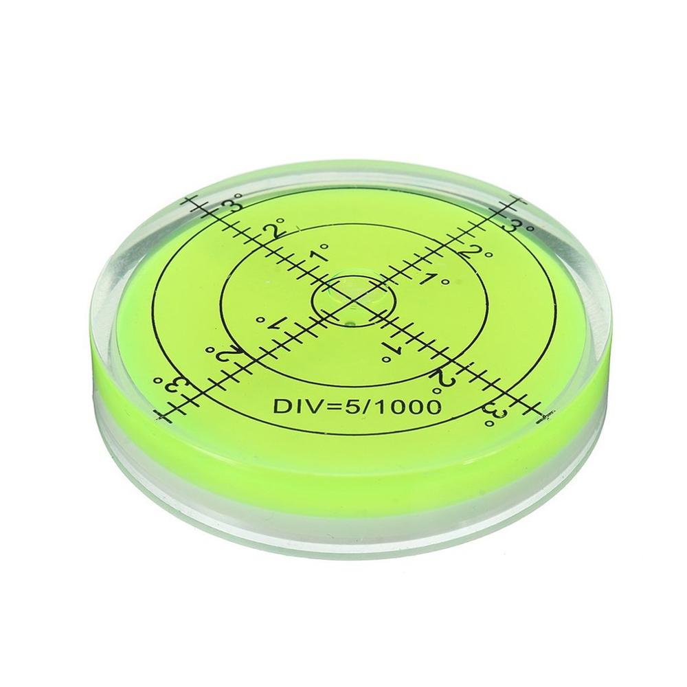 Large Universal 66*12mm Spirit Bubble level Degree Mark Surface Circular Level Bubble for Measuring Tool Green Color