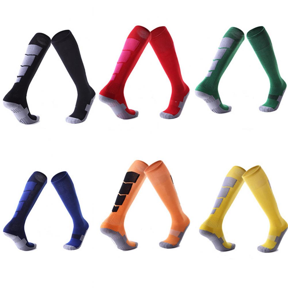 Dikker Volwassen Kinderen Professionele Voetbal Sokken Voetbal Club Ademend Knie Hoge Training Lange Kous Sport Sok Voor Jongens Meisje