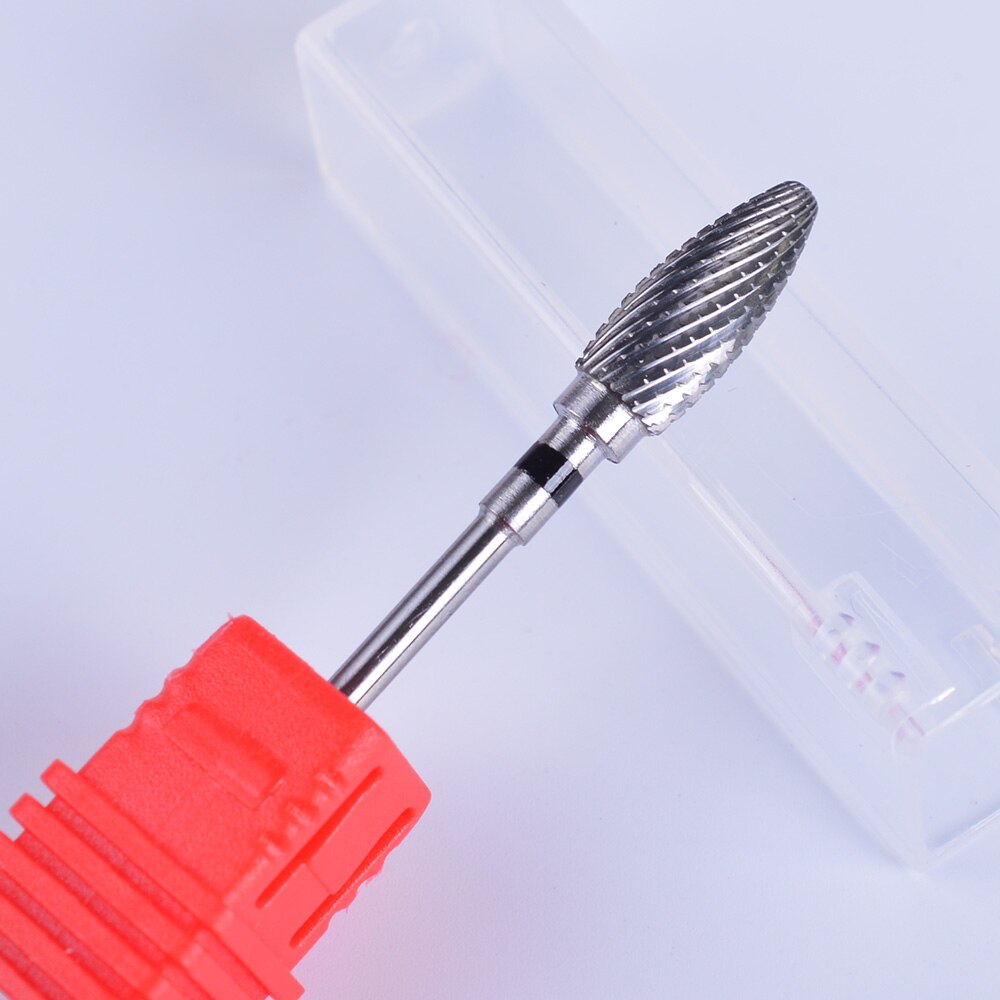 1 stuks Flame Tungsten Carbide Nail Boor Roterende Bramen Elektrische Bits Voor Manicure Boor Accessoires Frees SA10-15: 11