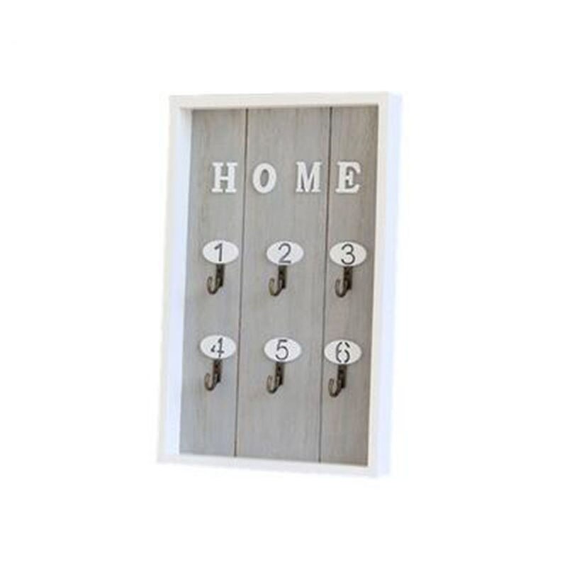 Foyer Key Storage Box Restaurant Milk Tea Shop Wall Storage Rack Decoration Wall Hangings Home Decoration Key Rack: gray