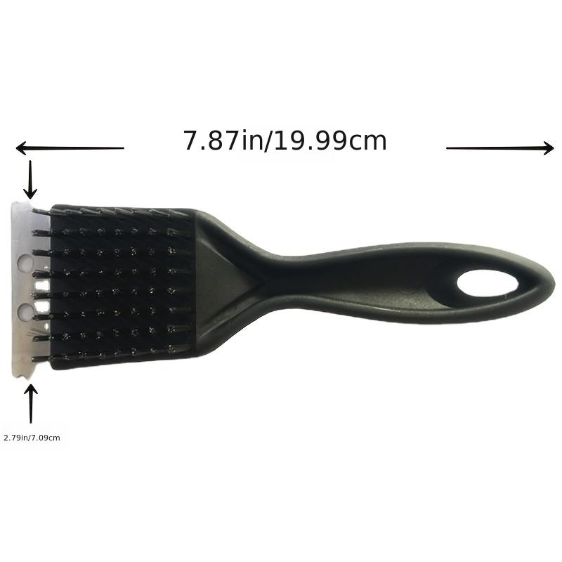 1pc Grillreiniger Draagbare Diepe Reiniging Stalen Borstel Plastic Handvat BBQ Reinigingsborstel BBQ Accessoires Keukengadgets, 8in, Sch