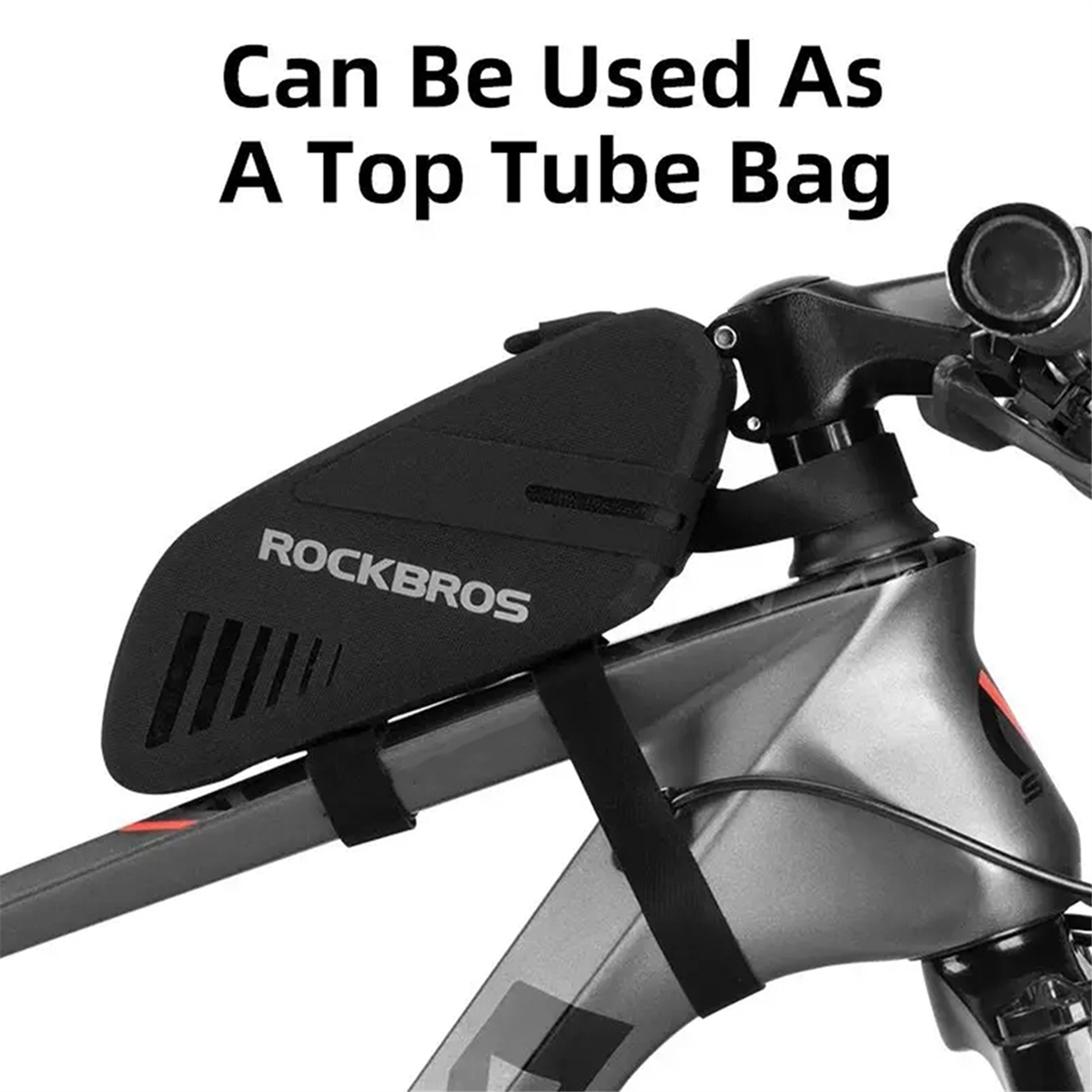 ROCKBROS-bolsa para SILLÍN de bicicleta, impermeable, con luz trasera colgante, accesorios para bicicleta de montaña y carretera, 0,6 l
