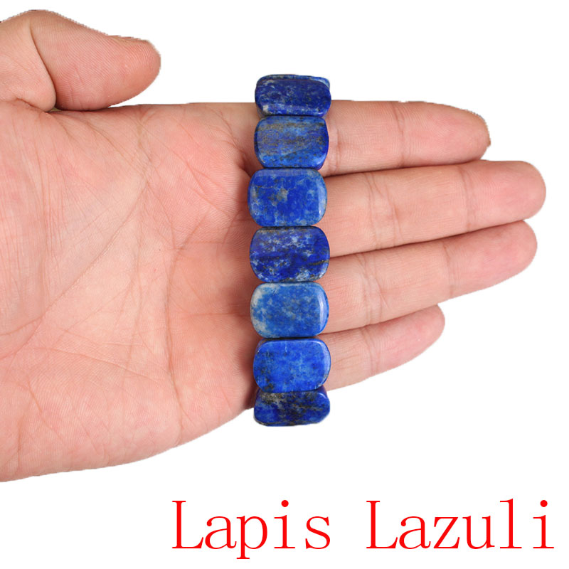 Perline di pietra naturale occhi di tigre/ametiste corda elastica braccialetti e bracciali gioielli fatti a mano braccialetto energetico per donna o uomo 2021: lapis lazuli