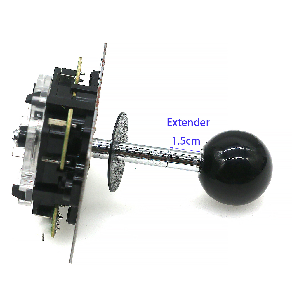 1.5cm förlängare för sanwa joystick förläng axelhöjd arkadkommando retro spelmaskin neo geo diy flipperspeldelar