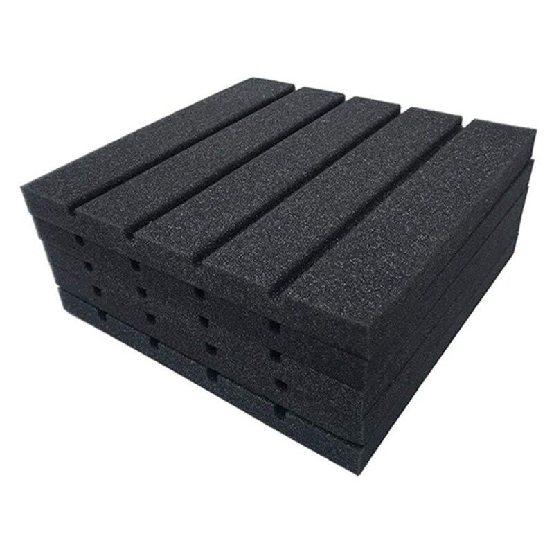 Sound-Absorbing Foam Board,12 Pcs 25X25X2cm Sound-Proof Foam Sound-Absorbing Board Piano Room Sound-Absorbing Sponge