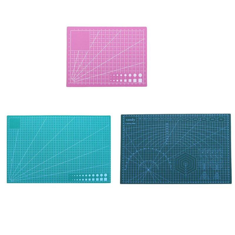 A5 a3 skärmatta pvc dubbelsidig självläkande halkfri gör-det-själv skärmatta lapptäcksmatta lappmatta 45*30cm 21*15cm